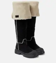 [Hogan] Hogan H619 suede knee-high boots AU 4.5 black