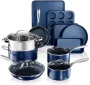 GRANITESTONE 20 Pc Kitchen Pots and Pans Set Non Stick Cookware Set, Kitchen Coo
