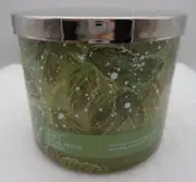 Bath & Body Works 3 Wick Candle WHITE EUCALYPTUS & SAGE White Barn