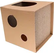 Totority Corrugated Cat Scratching Pad Nest Durable Cardboard Cat Scratcher with Surface for Natural Behavior Elegant Minimalist Design for Home Decor