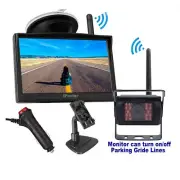 Wireless Backup Rear View Camera System 5" Monitor for RVs Trailer Caravan Truck