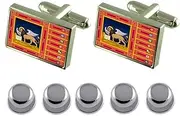 [Select Gifts] Shirt Dress Studs Veneto Region Italy Flag Cufflinks