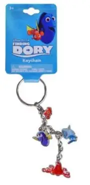 DISNEY FINDING DORY CHARMS KEYCHAIN