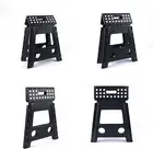 Plastic Folding Stool, Black, 39 Cm