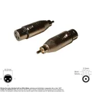 Adapter Audio Connector XLR XLR3C 3-Pin Female Coax Coaxial RCA Mono Male Plug