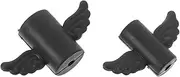ETHZZLE Charging Cable Saver Cartoon Wings USB Cable Protector Black for Friends Family