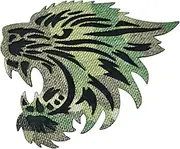 [LEGEEON] Fierce Tiger Lasercut Tactical Mil-Spec Patch [Multicam]