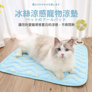 【SOG購物】寵物涼墊 寵物冰絲墊 M號60x50cm(寵物冰墊 寵物涼感墊 貓睡墊 狗睡墊 寵物睡墊 寵物床 貓窩)