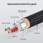 1m USB C Male to 2RCA Male Stereo Cable Cord Gold Plated Connectors Wire