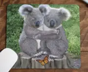 Koala Bears hugging each other Graphic Mouse Pad