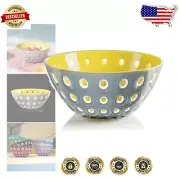 Le Murrine 7.9" Grey & Yellow Bowl - Unbreakable, Stylish & Dishwasher Safe