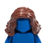 Lego - Minifigure Hair - Brown, Long, Wavy, Female