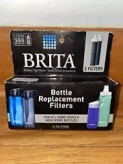 Brita Replacement Water Bottle Filters 2 Pack Fits Hard-Sided & Sport