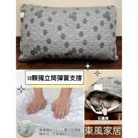 在飛比找樂天市場購物網優惠-東風寢具 石墨烯枕頭 石墨烯獨立筒枕 台灣製造 50顆獨立枕