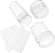 KAILIKETIY Complete Nail Art Set 6pcs Nail Tools Reusable Nail Stamper Scraper Manicure Kit for Diy