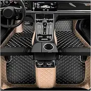 Splicing Color Car Floor Mat for Renault Koleos Duster Fluence Kadjar 2008-2022 Interior Car Accessories(Black Beig 5,Duster 2011-2022)
