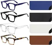Yogo Vision Reading Glasses for Women Oversized Readers Standard Fit Square Style Glasses