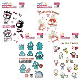 【小禮堂】Sanrio 三麗鷗 布製品專用熱轉印貼 - 角色款 酷企鵝 人魚漢頓 兔媽媽 大寶(平輸品)