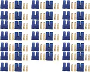 Respicefinem 20 Sets EC2 Battery Connector Plugs EC2 Female Male Connector Adapter for RC Lipo Battery Plug and Unplug with Suitable for Electronic Instrument and RC Airplane