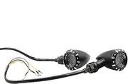 Front Lights Indicators for Motorcycle | 2X Front Metal Indicator Lights for Motorcycle,Aluminum Alloy Yellow Beam Safe Riding Solution for Traveling, Commuting