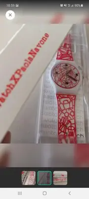 在飛比找Yahoo!奇摩拍賣優惠-全新 Swatch x Paola Navone 手錶 藝術