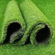 PENFHF Artificial Turf Grass 3 FT × 5 FT, 1.38" Pile Height Synthetic Grass Rug with Drainage, Outdoor Indoor Realistic Fake Grass Carpet Mat for Dogs, Patio, Balcony, Backyard, Customized