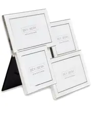 Bey-Berk Collage Picture Frame for Four 4x6 Photos