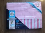 Vintage Penn-Prest White Pink No Iron Muslin Double Bed Sheet Sealed 81x104