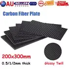 Carbon Fiber Fibre Sheet Plate Aerospace Grade for Carbon Parts Thick 0.5/1/2mm