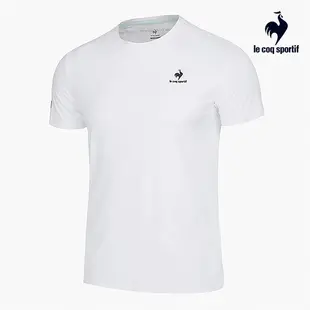 【LE COQ SPORTIF 法國公雞】韓版短袖T恤-男女款-白色-LKR23508