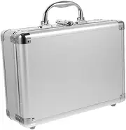 SEWOART Aluminum Toolbox Metal Case for Men Hardshell Storage Briefcase Organizer for Travel