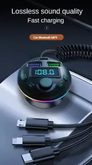 Bluetooth FM transmitter with quick charge for car, dual USB port