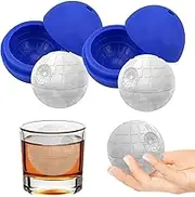Sphere Silica Gel Ice Maker for Cool Drinks and Baking，Silica Gel Star Wars Ice Hockey Ice Cream (2PACK)