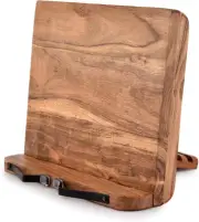 Acacia Wood Book Stand Adjustable Angle Reading Book Holder for Textbook, Receip