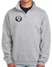 Fighting Irish Lacrosse and Stealie Quarter-zip Pullover & Dancing Bear on Back