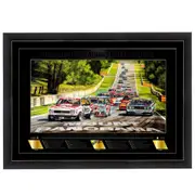 Greatest Race Never Driven Signed by Craig Lowndes Print Framed