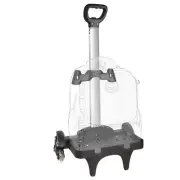 Backpack Trolley Wheeled Cart Aluminum Alloy Folding Trolley Cart for Schoolb...