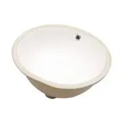 Logmey Undermount Bathroom Sinks 16"Wx19"Lx8.25"D Fade Resistant Porcelain White