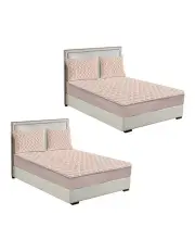 [SOGA] Mattress Fleece Clover Bed Protector 153cm in Beige