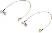 uxcell BNC Male Right Angle to SMA Male Right Angle RG316 Coax Cable 50 Ohm 1-feet 2pcs