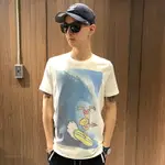 美國百分百【全新真品】HOLLISTER CO. T恤 HCO 短袖 T-SHIRT 海鷗 衝浪 白色 M號 AH56