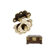 Antique Hasp Box Buckle Locking Padlock Snap Package Covered Button Hinge
