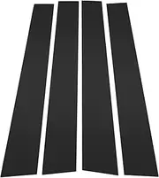 X AUTOHAUX 4 Pcs Front Left Right Car Door Pillar Window Trim for Toyota 4Runner 2010-2023 Plastic Black