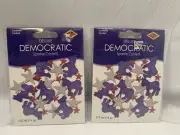 Democratic Party Sparkle CONFETTI Deluxe 130 Quality Pieces, 2 Bags New