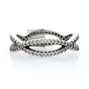 NEW Authentic Pandora Crossing Paths Ring Sterling Clear CZ 52 (US 6) 190930CZ