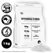 1KG Hydrolyzed Whey Protein Isolate HWPI POWDER RAW Unflavored