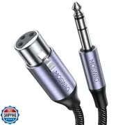 MOSWAG 6.35mm TRS Male to XLR Female Cables 3.3FT, XLR Female to 1/4 Cables f