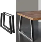 Table Legs, Set of 2 Metal Dining Coffee Desk Bench Leg Home Office Kitchen Work
