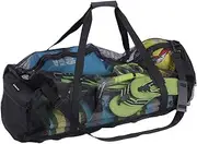 Leberna Large Beach Foldable Lightweight - Beach Toy Bag Mesh Bag for Swimming Pool Sand Toys