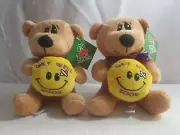 x2- KELLI Loons GET WELL SOON BEANIE Brown Animal Dog HOSPITAL GIFT 6" Stuff Toy